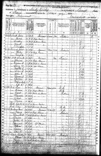 1870 census Lindley Arnett Family