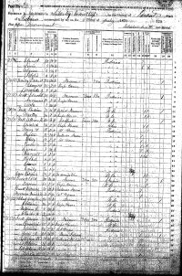 1870 census Lindley Arnett Family